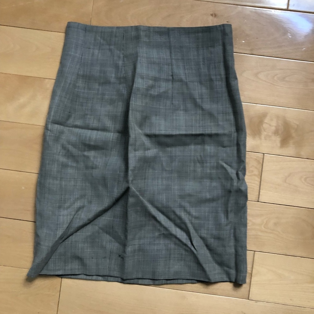 Antonio Maras Grey Plaid Skirt